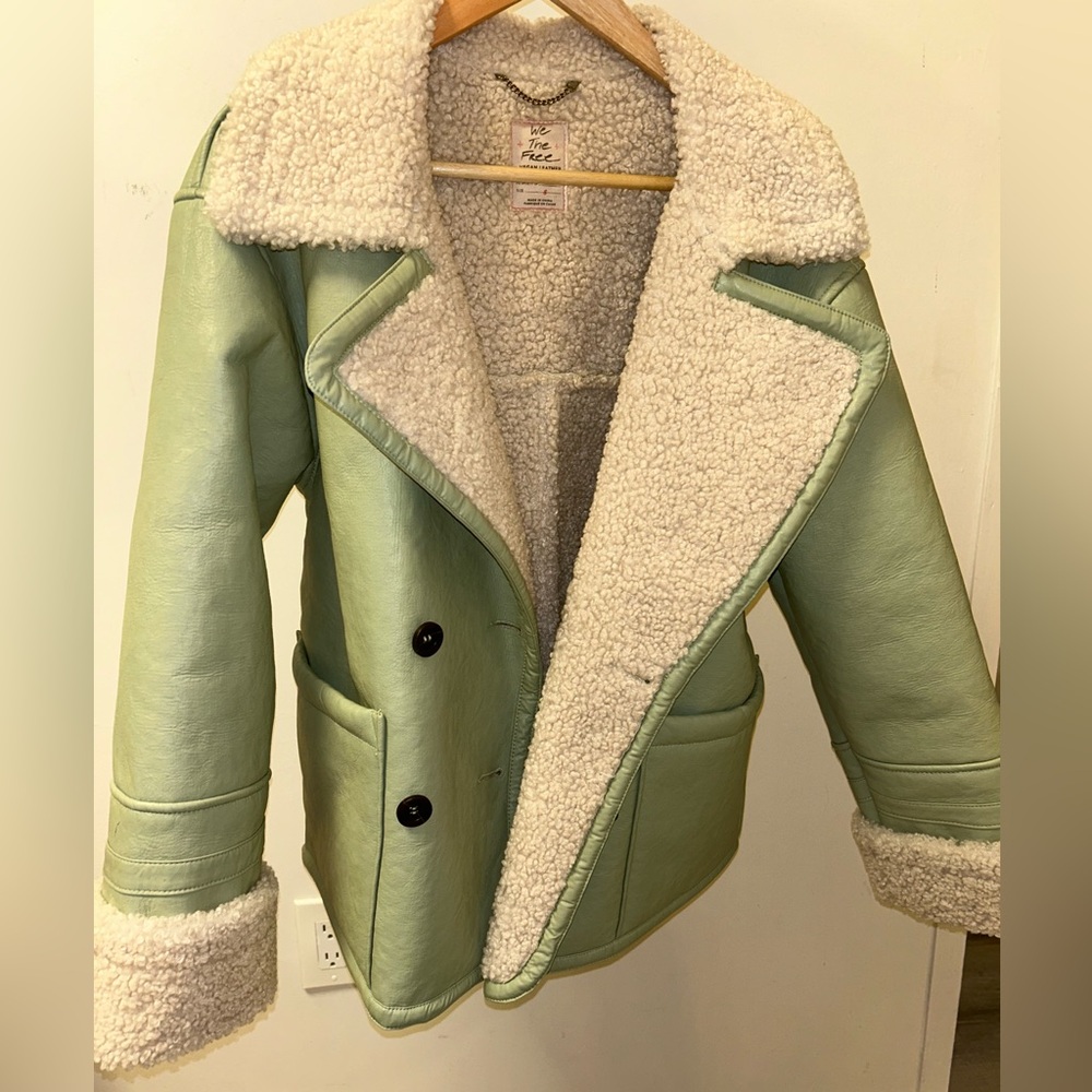 Free People Kaja Leather Coat